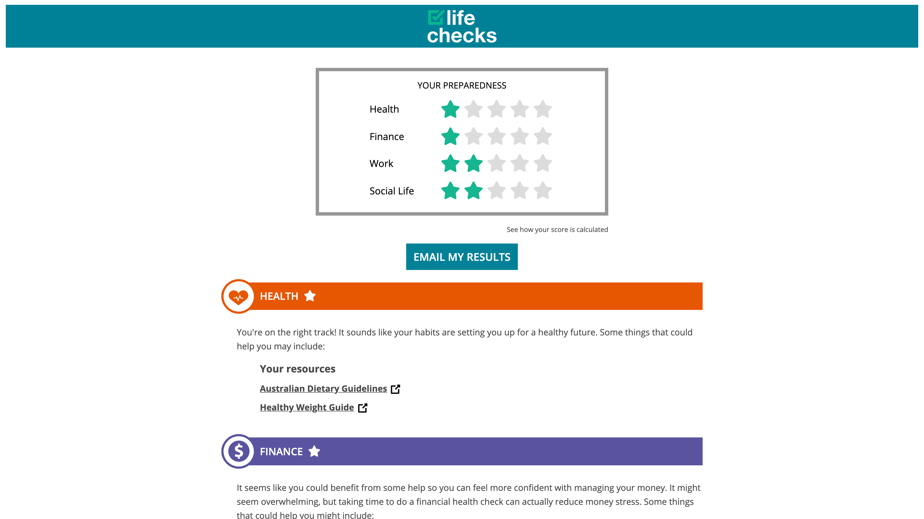 Life Check In Project - Life Checks - Department of Health | jozzhart.com